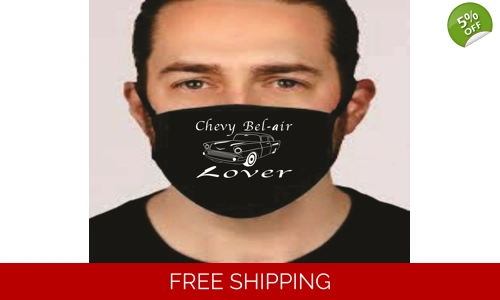 Chevy Bel Air Lover Face Mask Washable Reusable Social Distancing